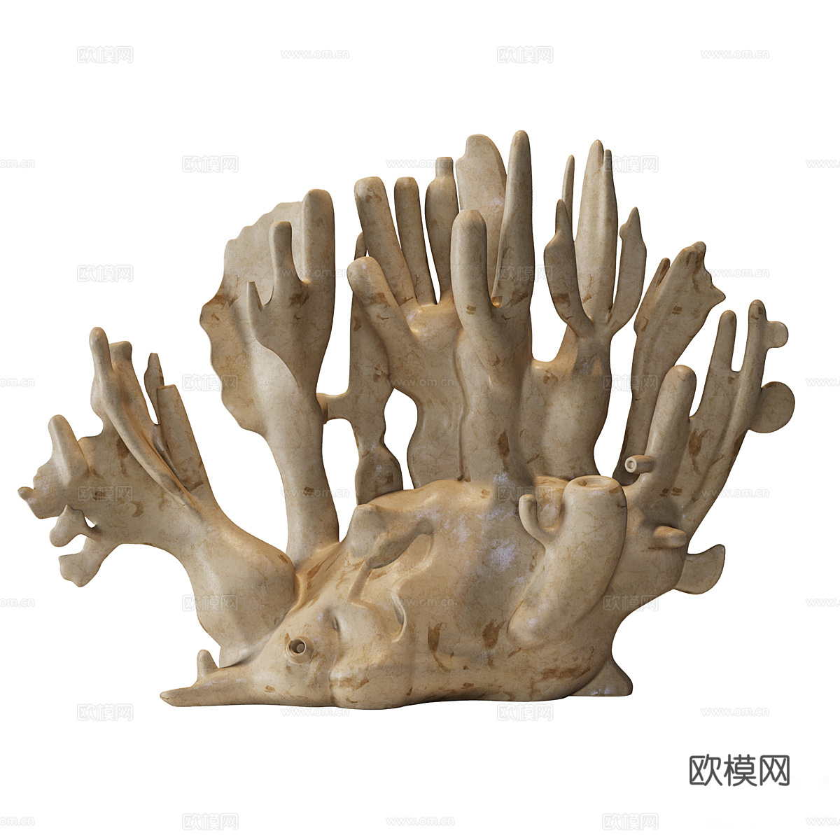 珊瑚摆件3d模型