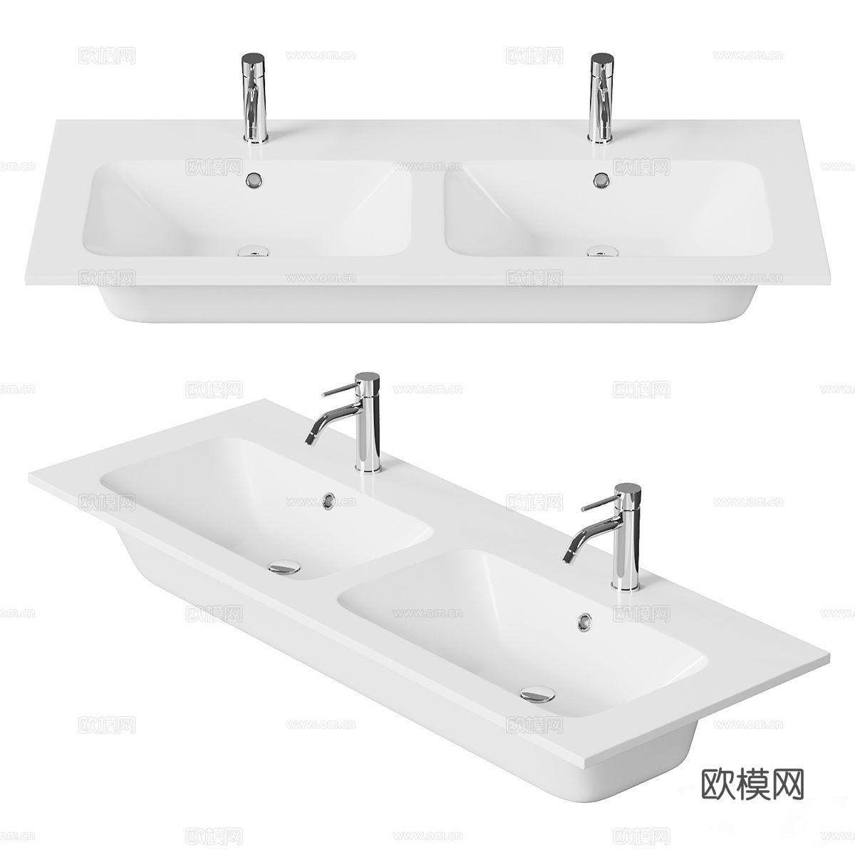 洗脸盆 Duravit ME by Starck 130 厘3d模型