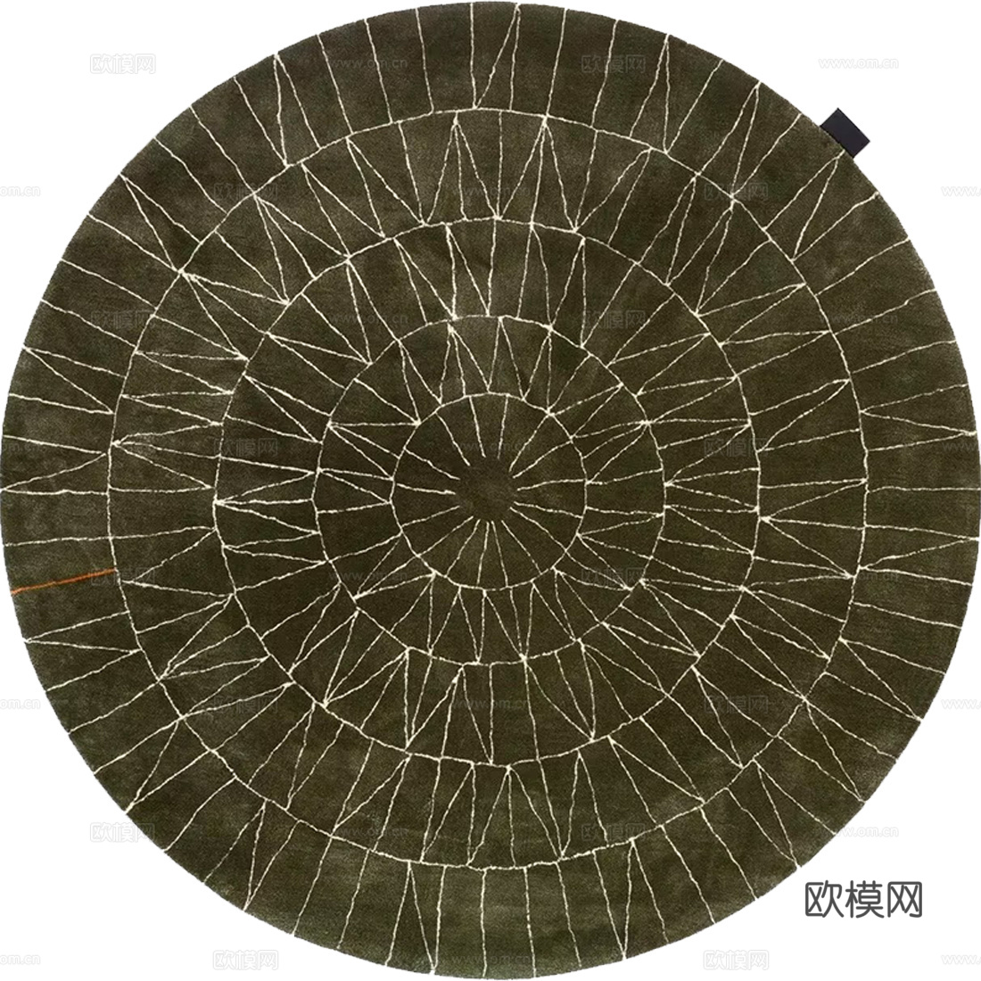 简约圆形地毯
