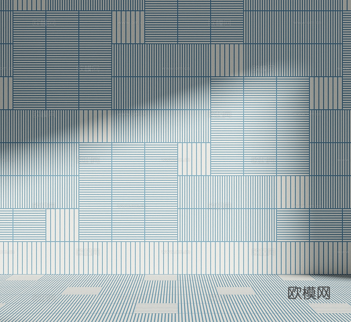 现代护墙板3d模型