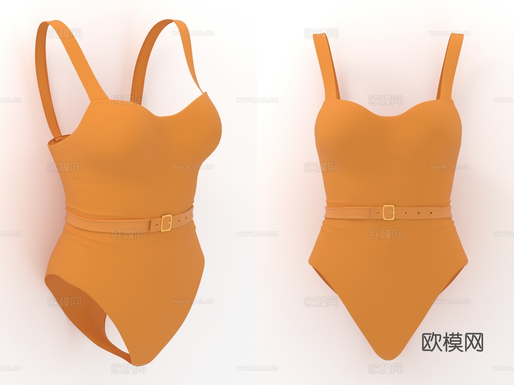 泳装 游泳衣 连体衣 女性服装 女装3d模型