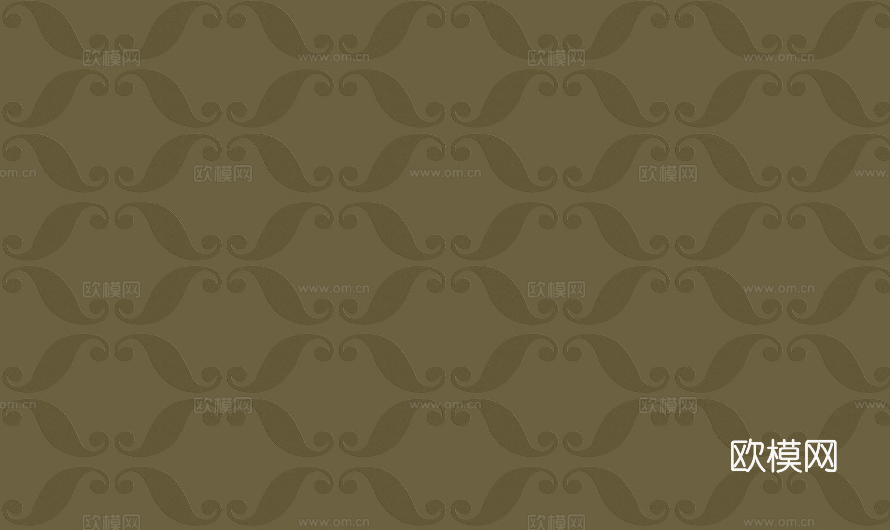 无缝暖绿色几何墙纸
