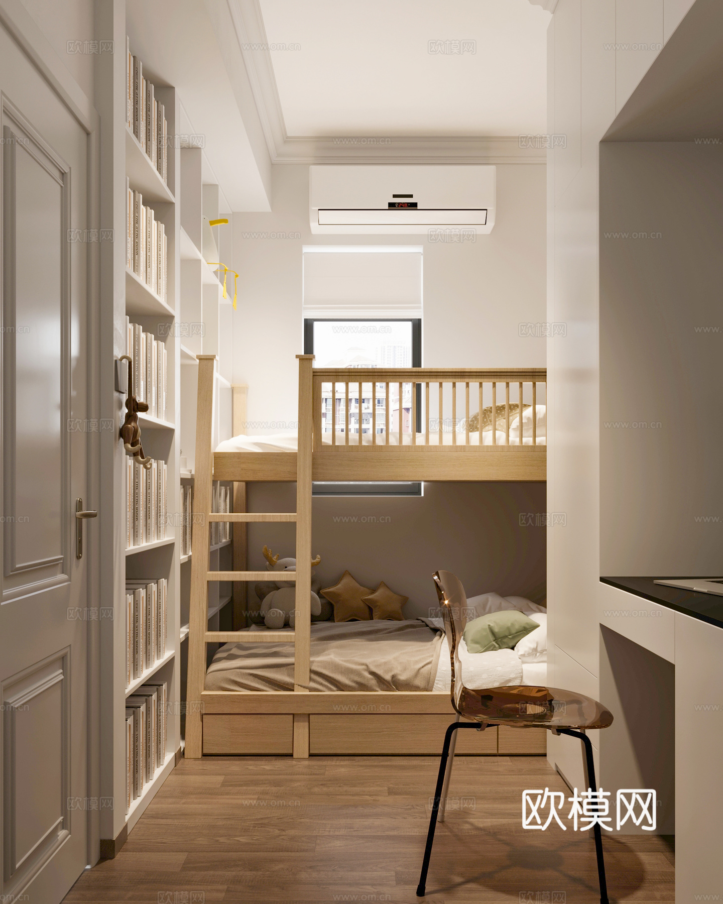 现代 儿童房3d模型
