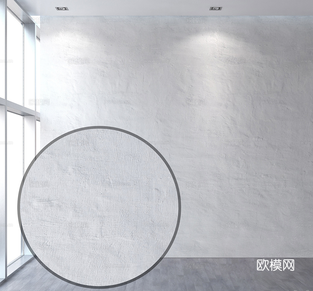 现代微水泥涂料3d模型