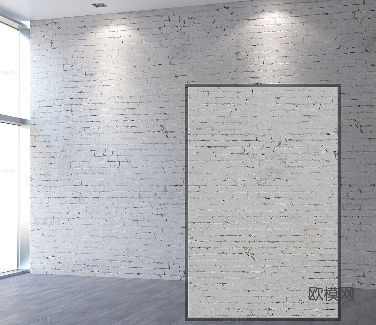 旧砖墙3d模型