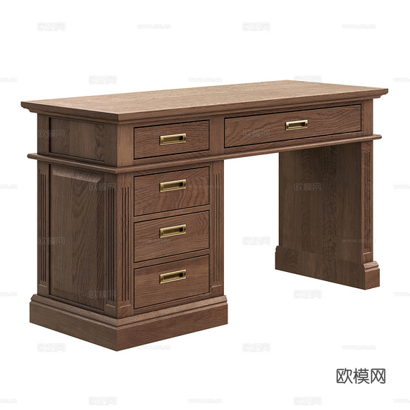 书桌3d模型下载