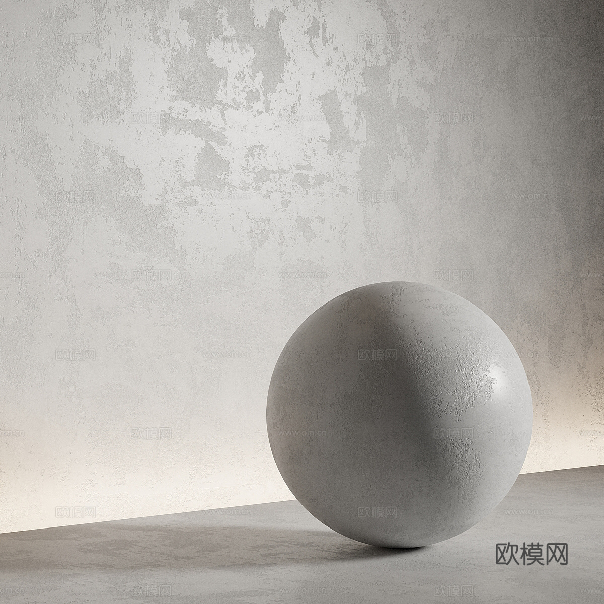 水泥墙面 混凝土墙面 涂料3d模型