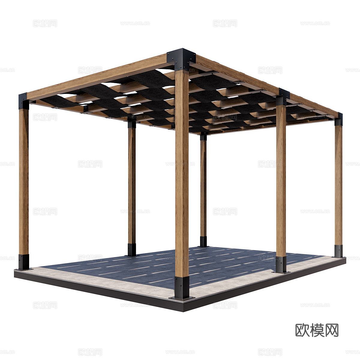 新中式凉亭3d模型