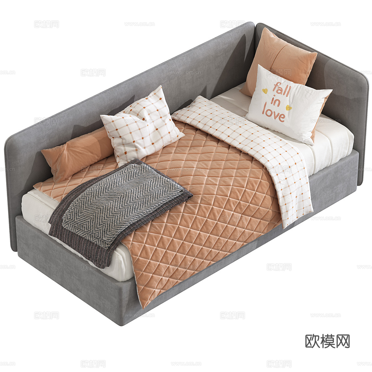 新中式 LEVEL 儿童床3d模型