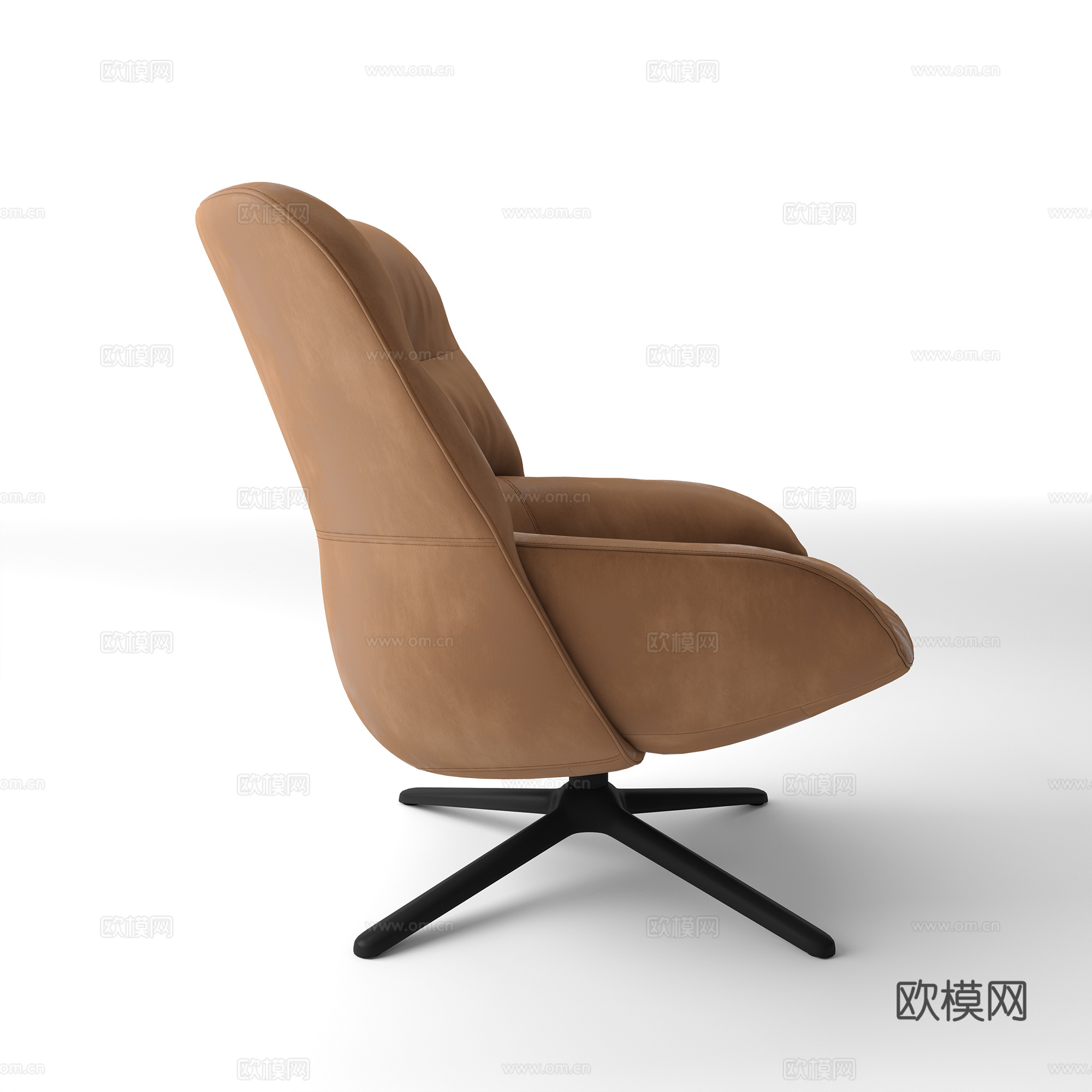 现代意式扶手椅3d模型