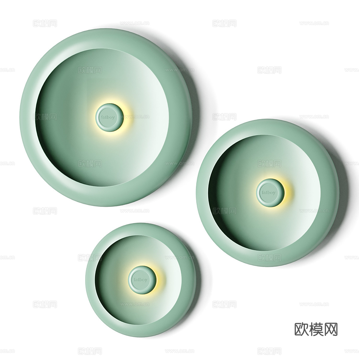新中式 Fatboy OLOHA 圆盘壁灯3d模型