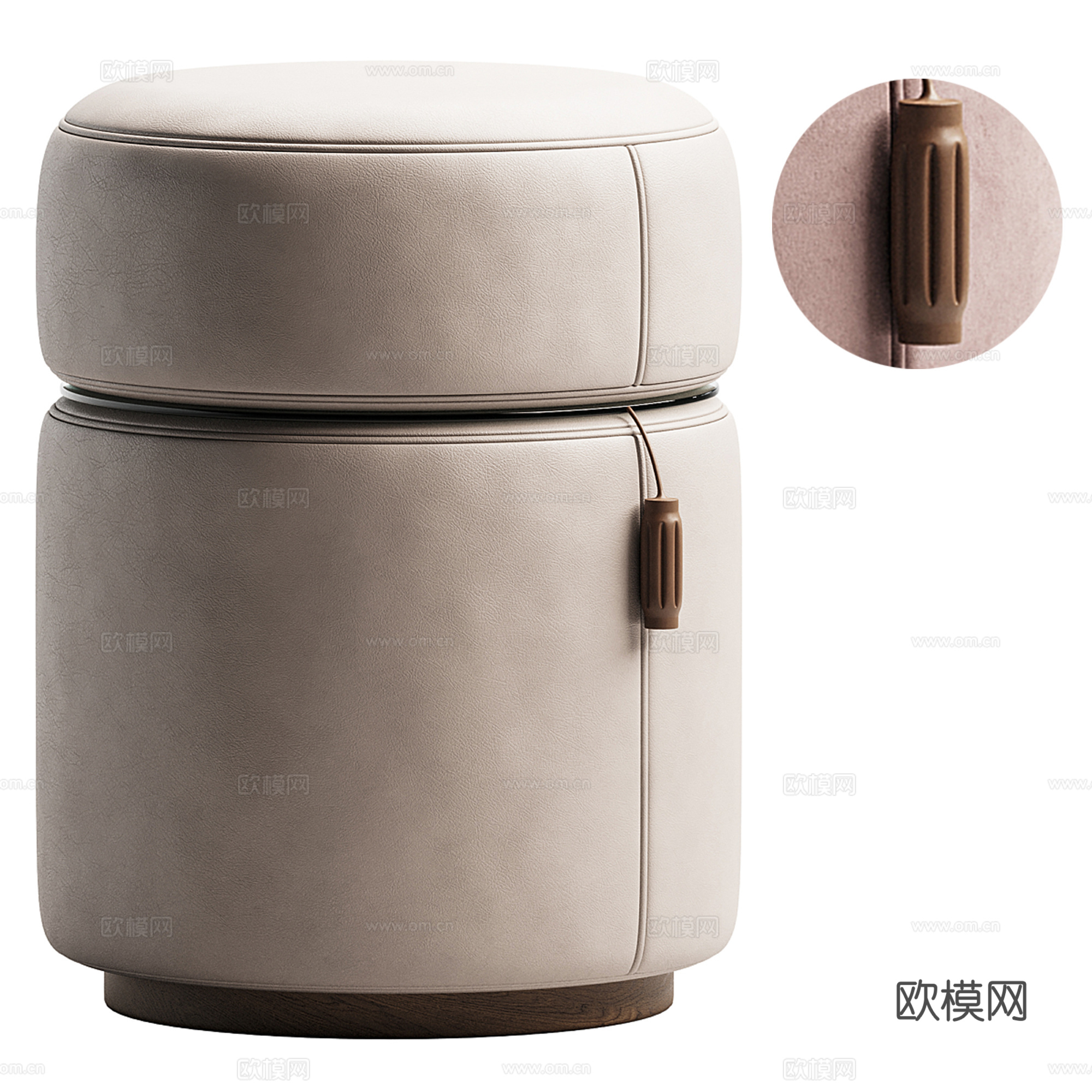 现代沙发凳 矮凳 梳妆凳3d模型