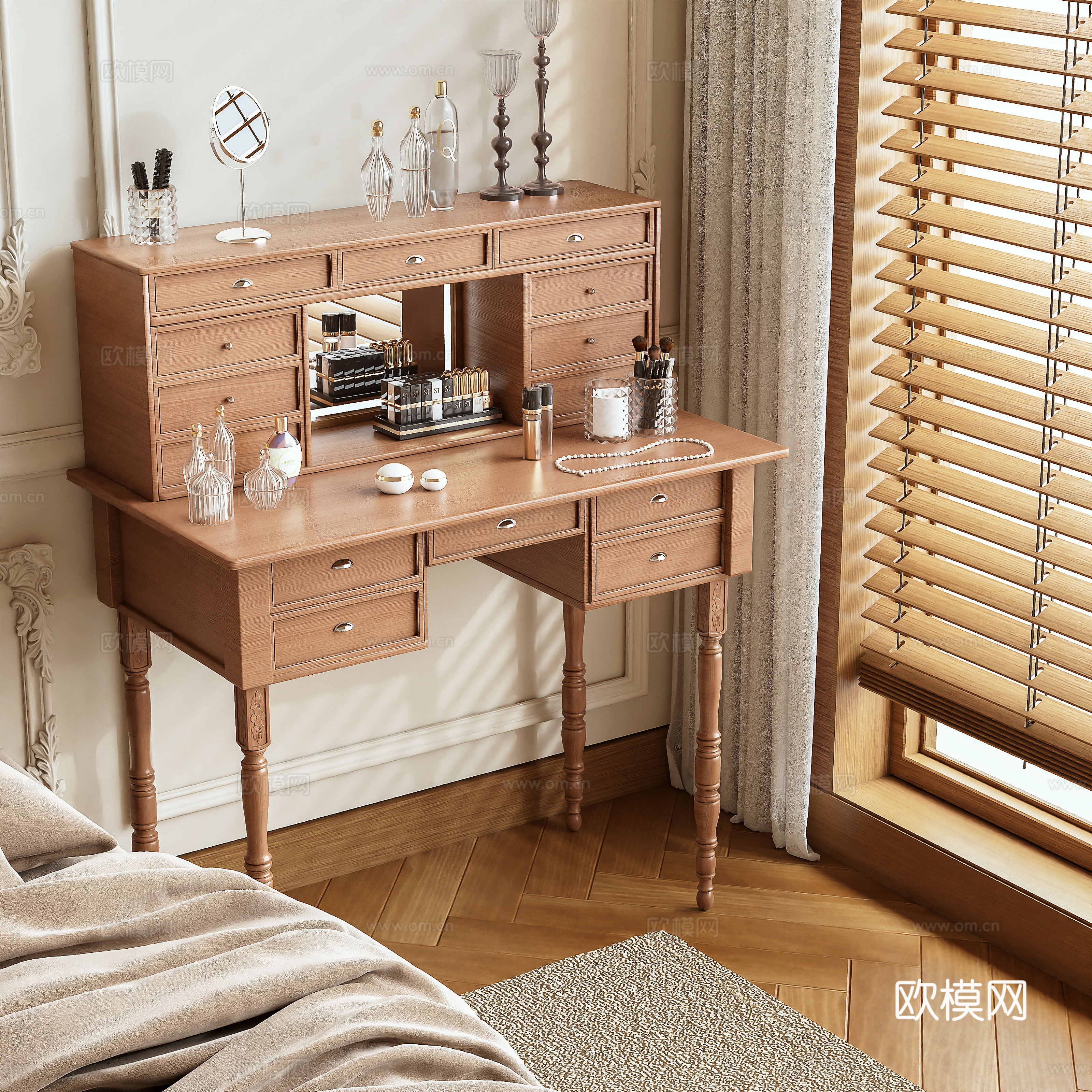 梳妆台3d模型下载