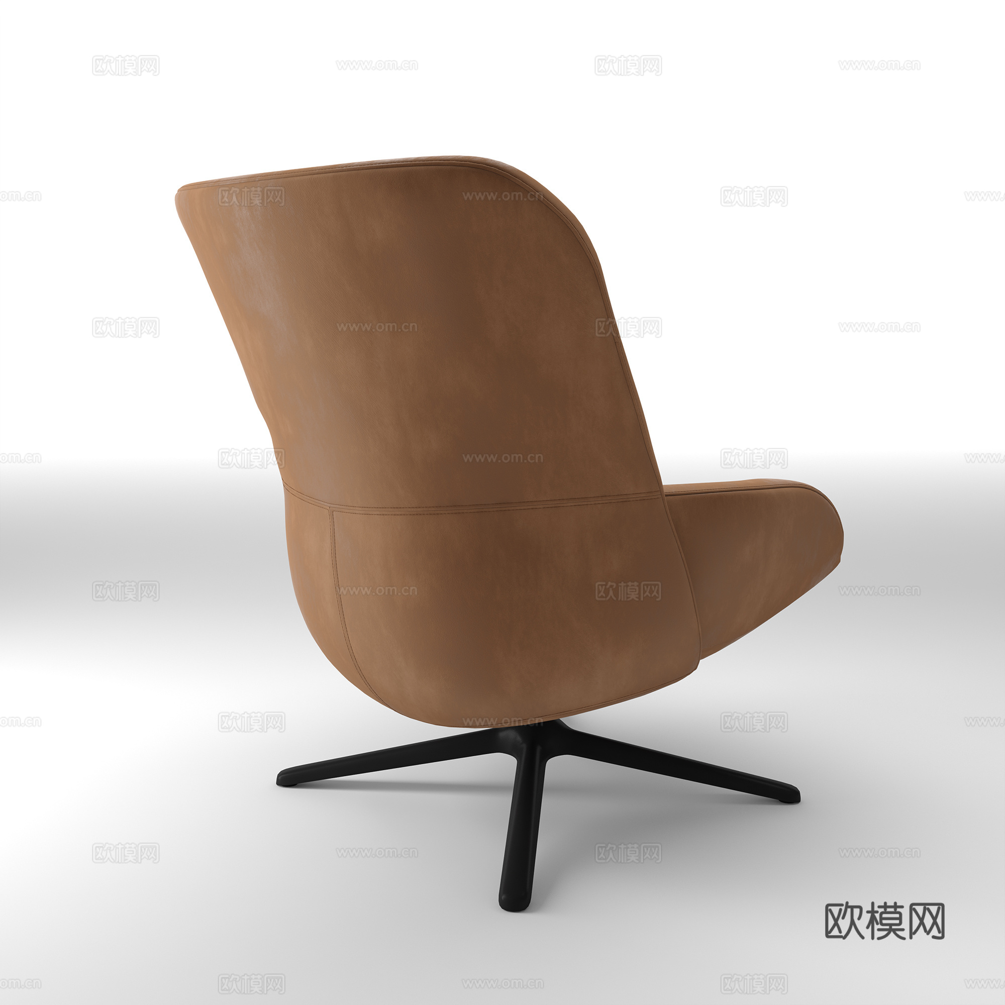 现代意式扶手椅3d模型
