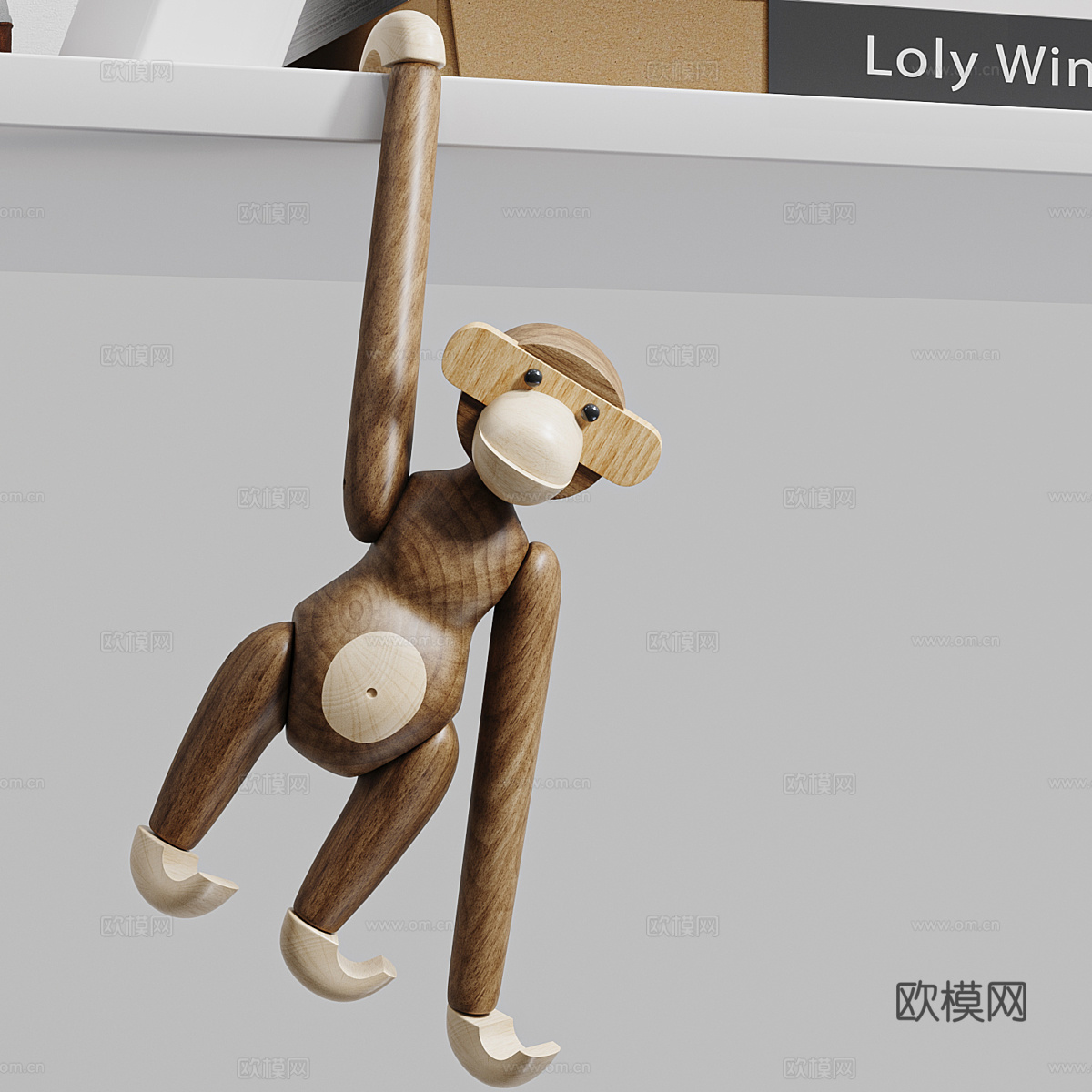 现代书籍饰品摆件3d模型