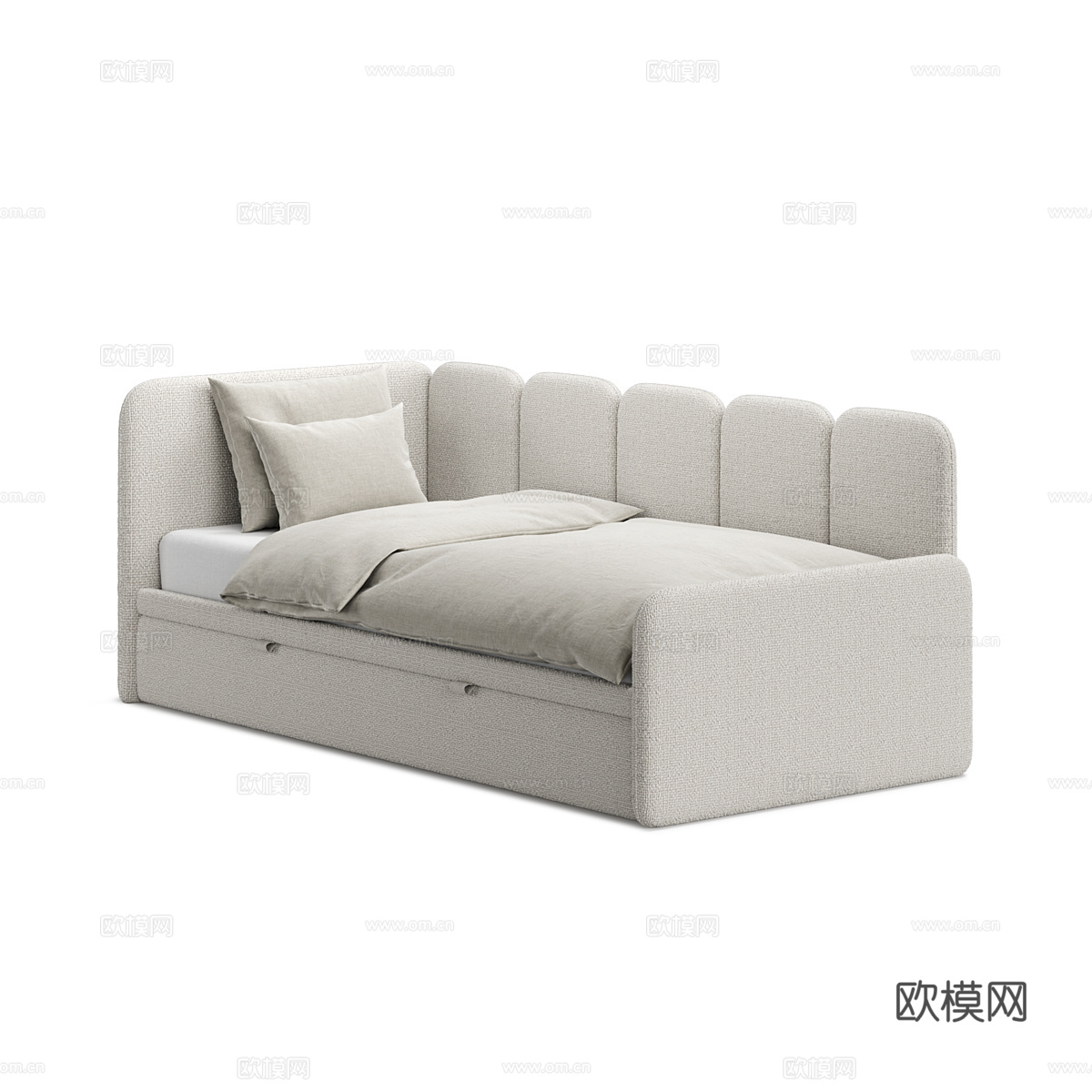 现代简约沙发床 沙发床 简约床 卧室床3d模型