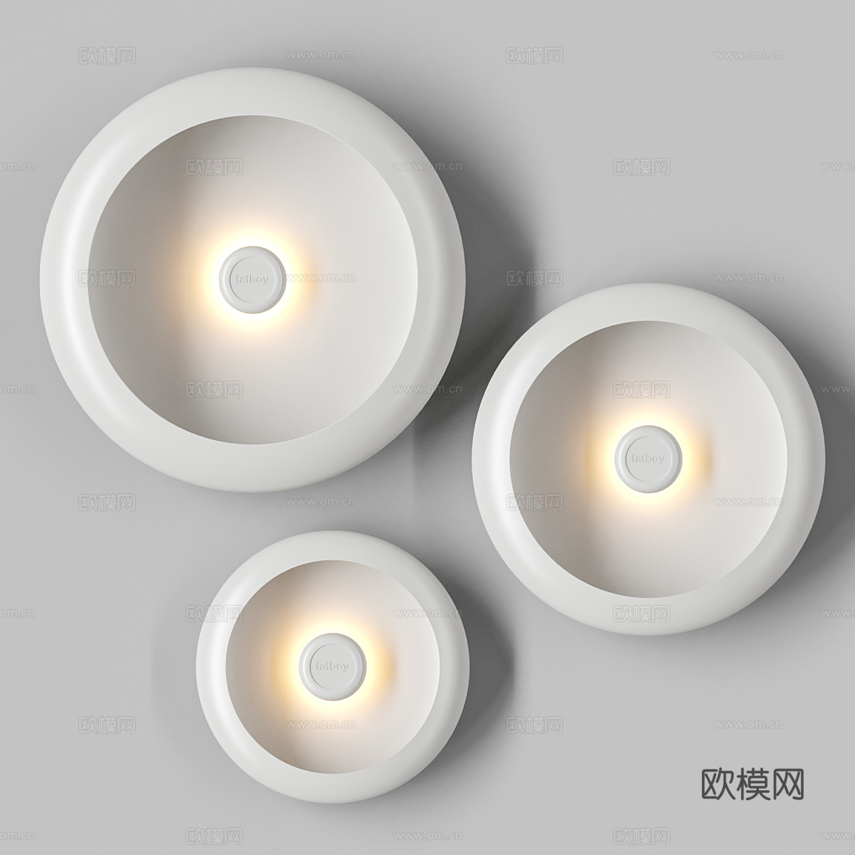 新中式 Fatboy OLOHA 圆盘壁灯3d模型