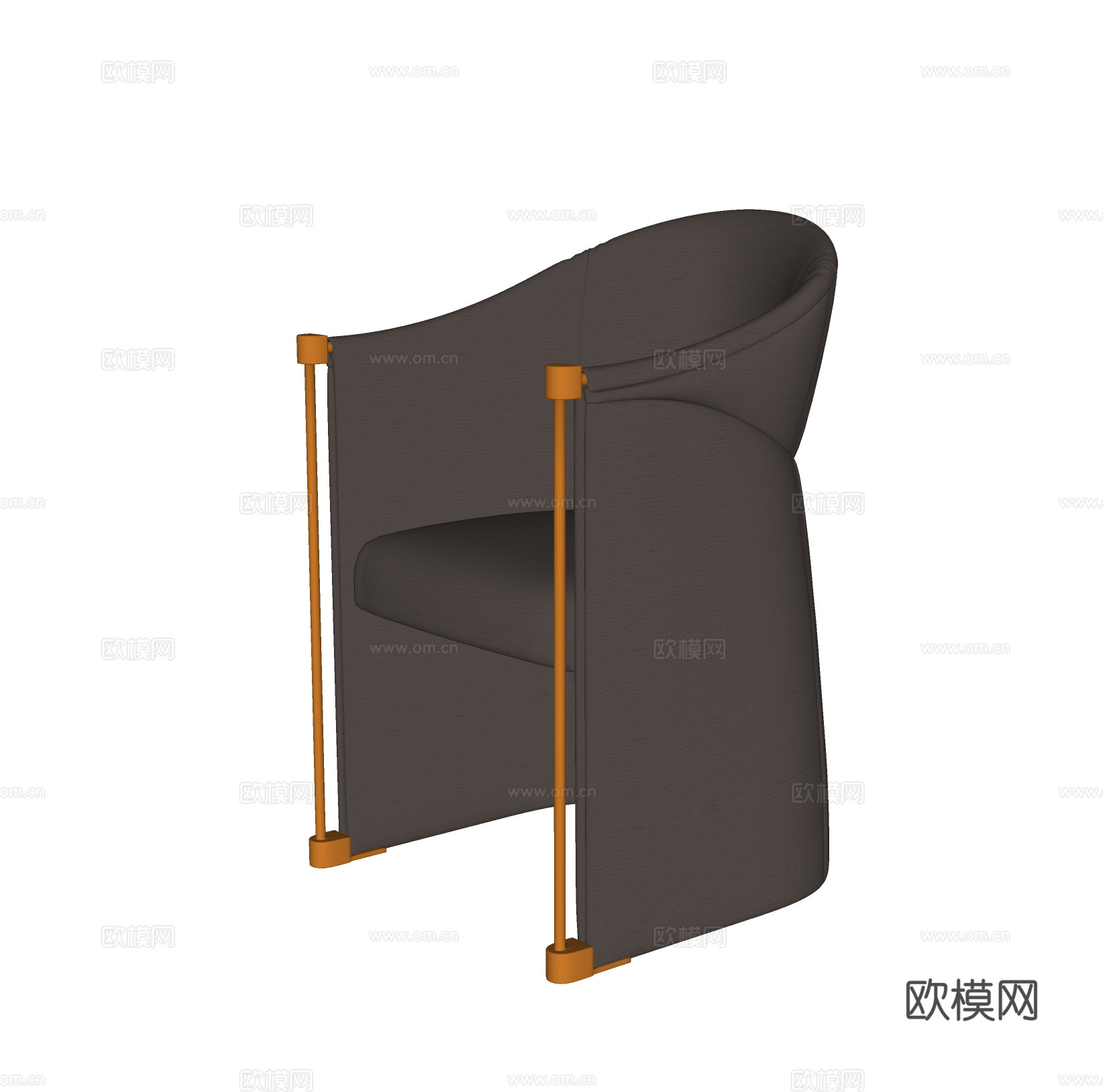 现代梳妆椅 休闲椅 扶手椅su模型