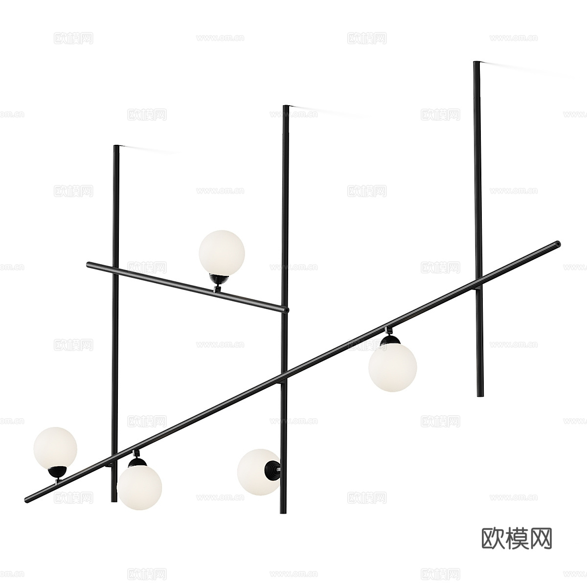 现代意式极简 Fabbian 装饰吊灯3d模型