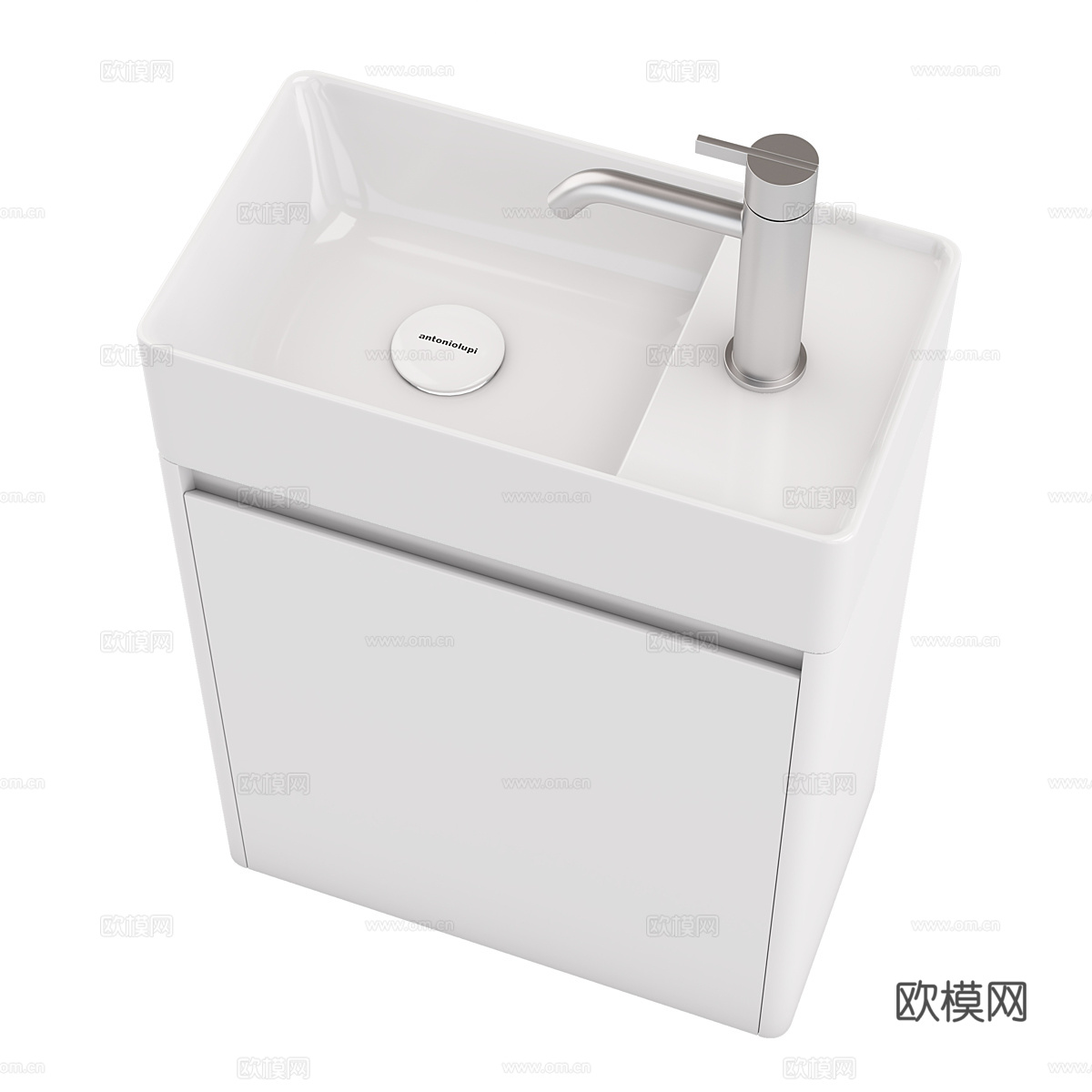 现代陶瓷洗手盆 台盆3d模型