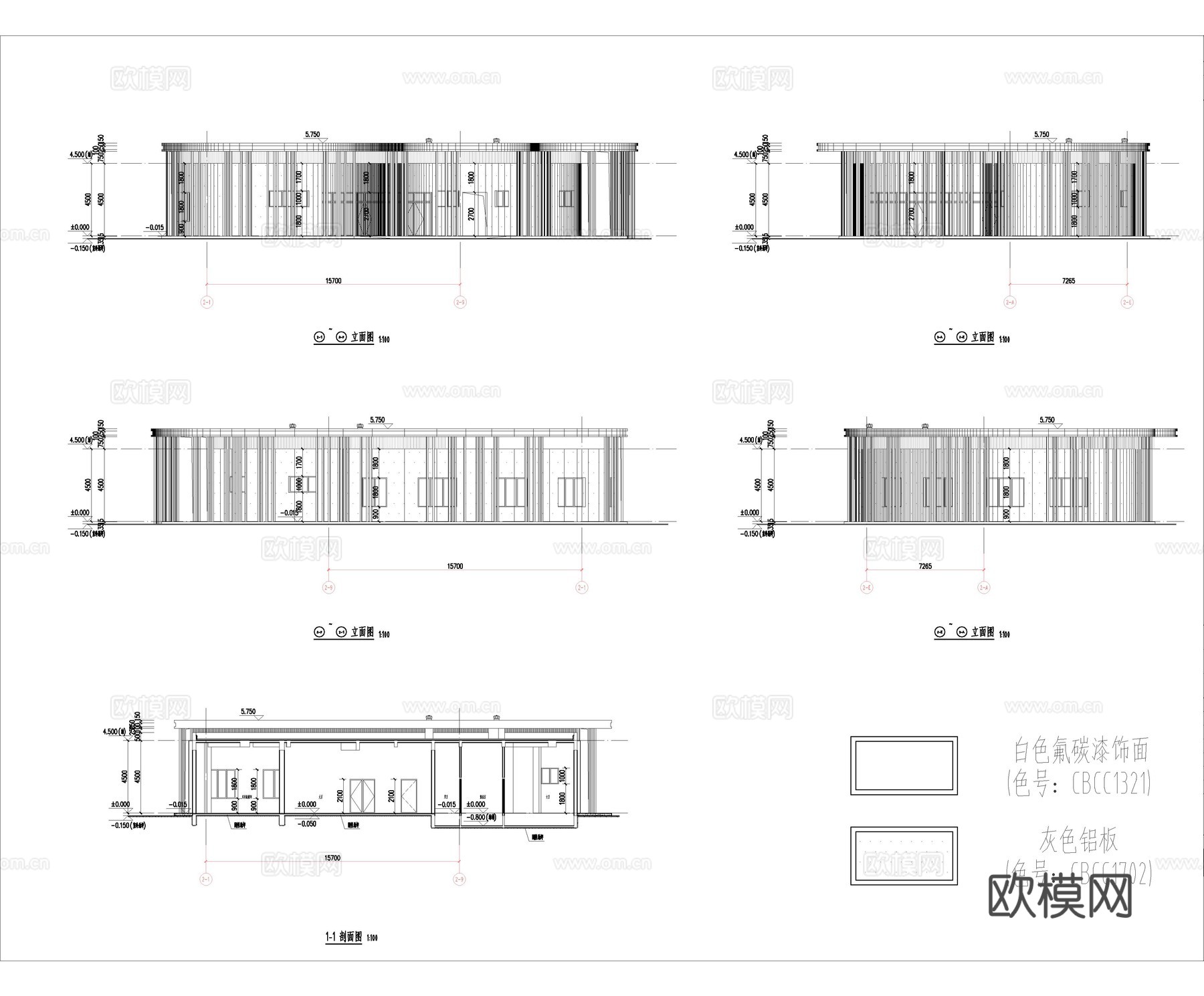 公园公共卫生间全套施工图cad施工图