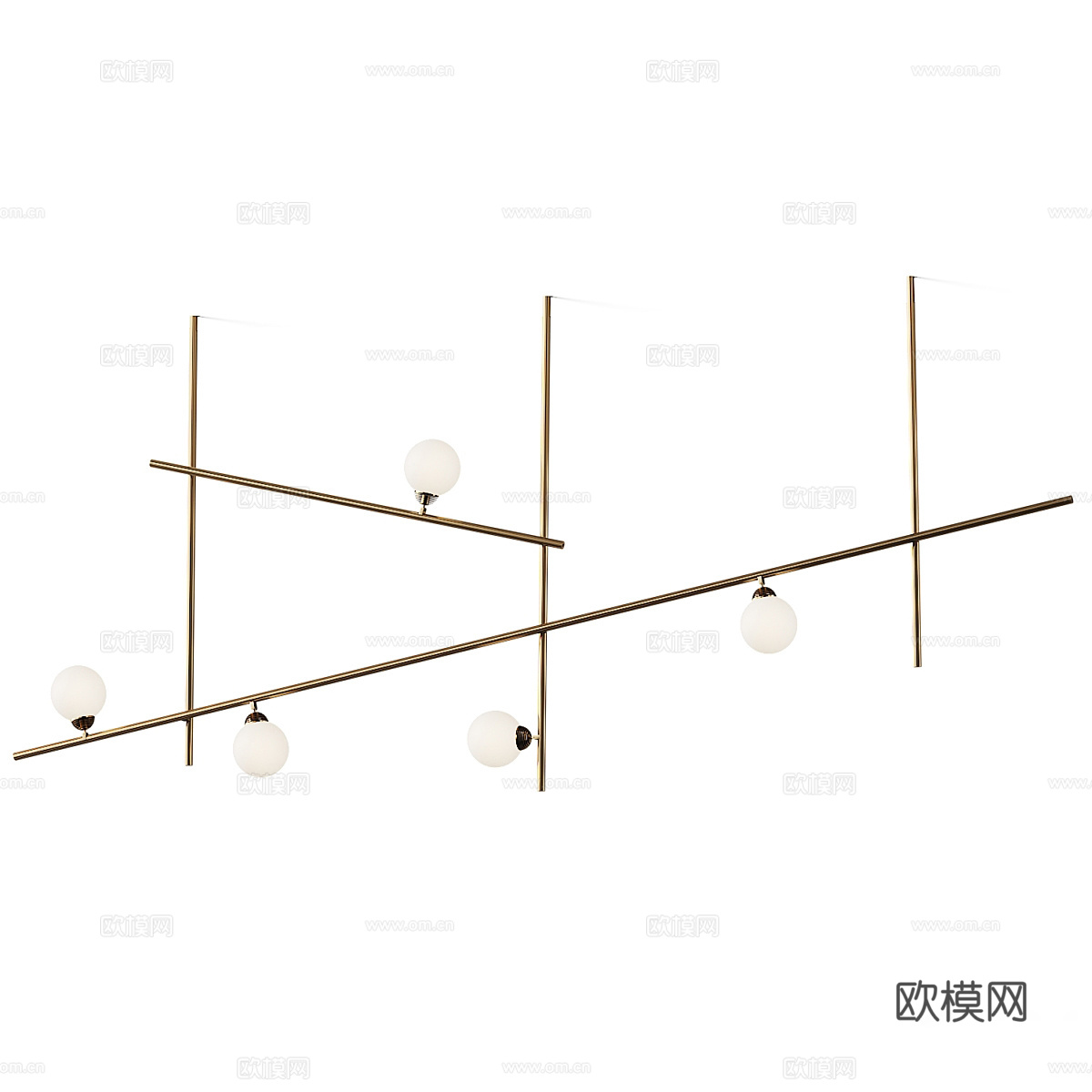 现代意式极简 Fabbian 装饰吊灯3d模型