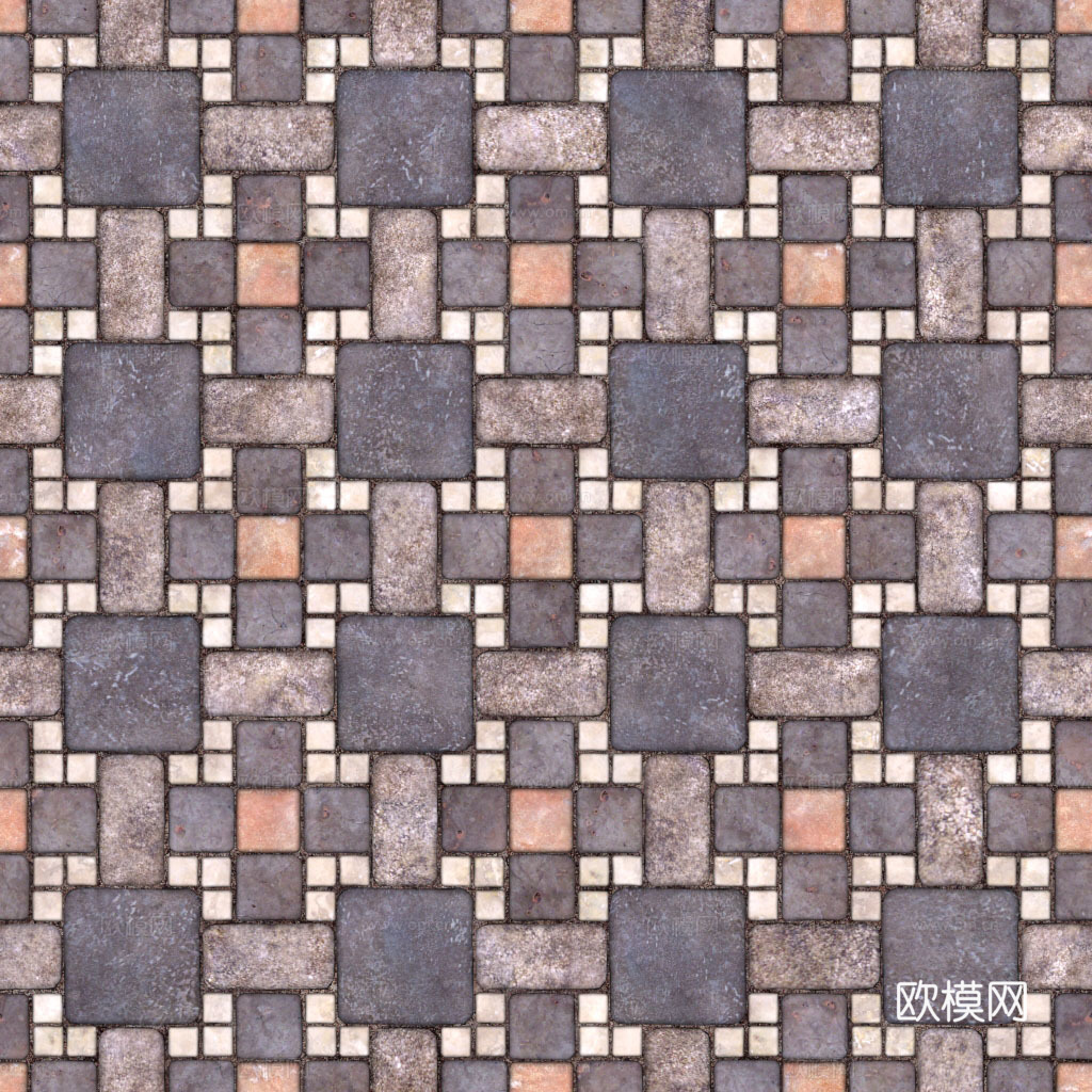 复古瓷砖 地砖 几何瓷砖 地面拼花 瓷砖下载