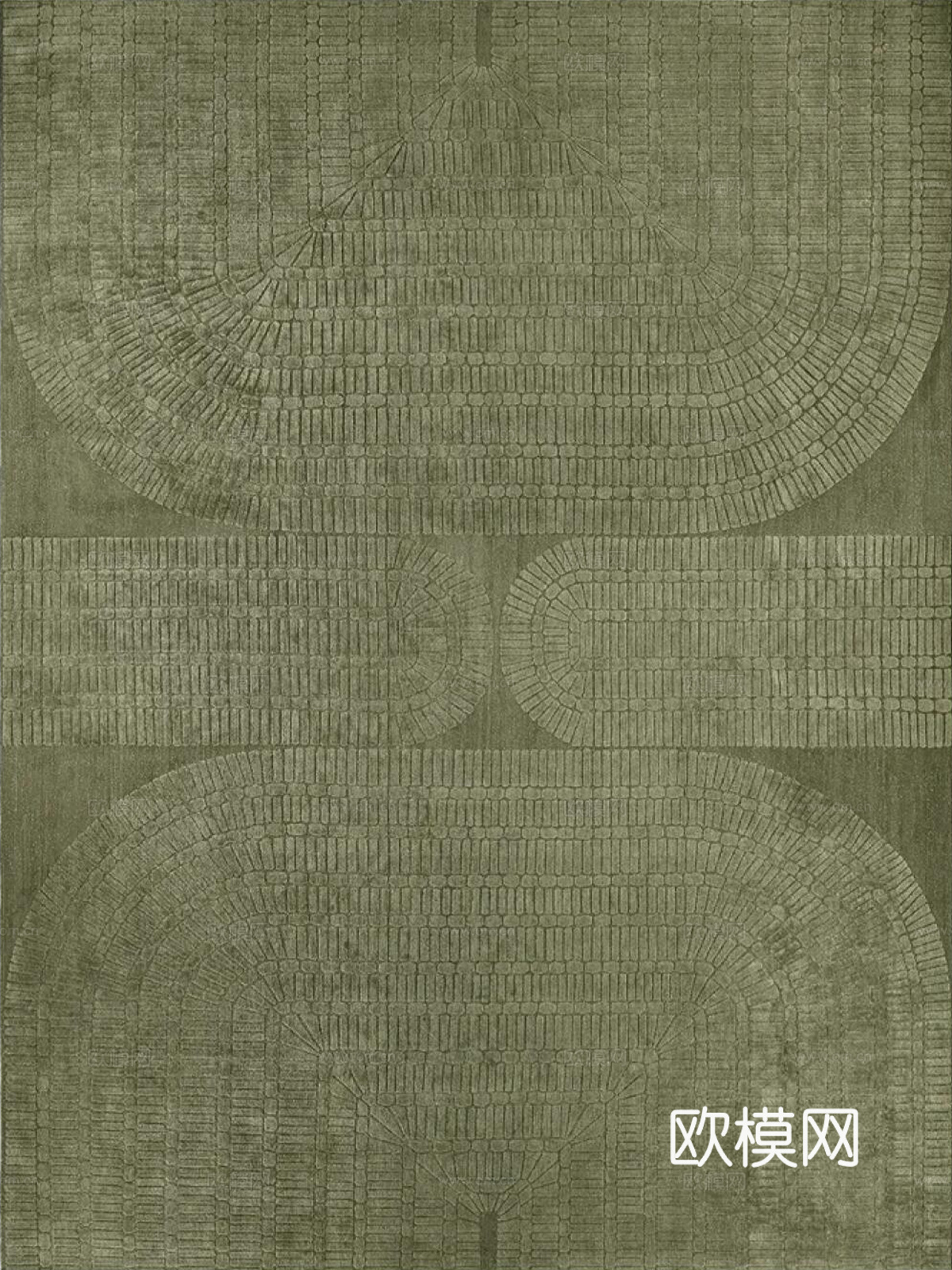 现代风绿色地毯