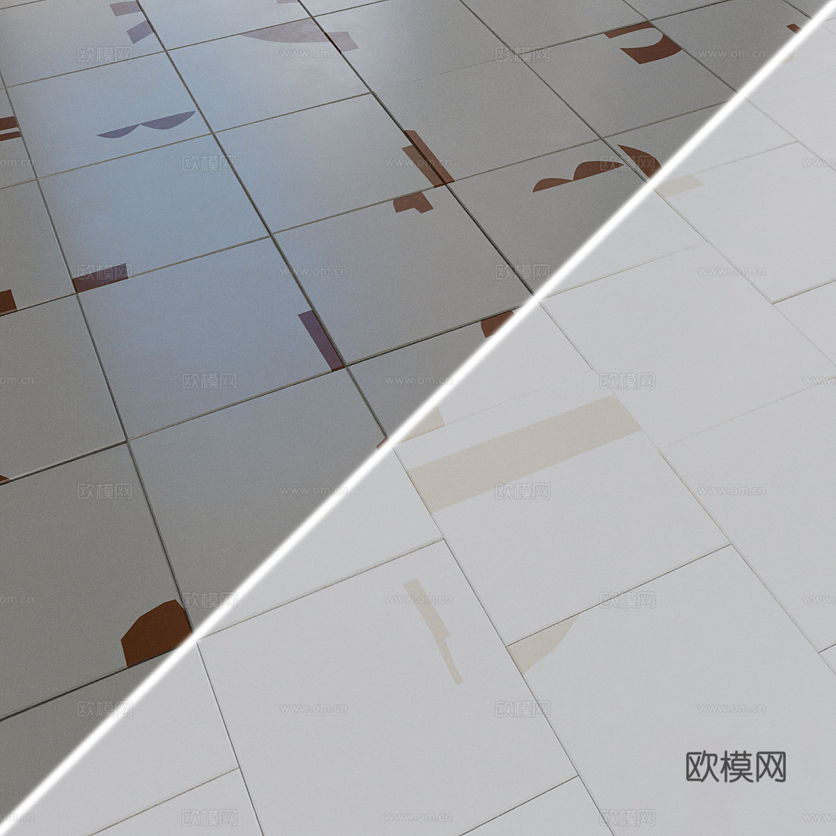 瓷砖 花砖 仿古砖3d模型