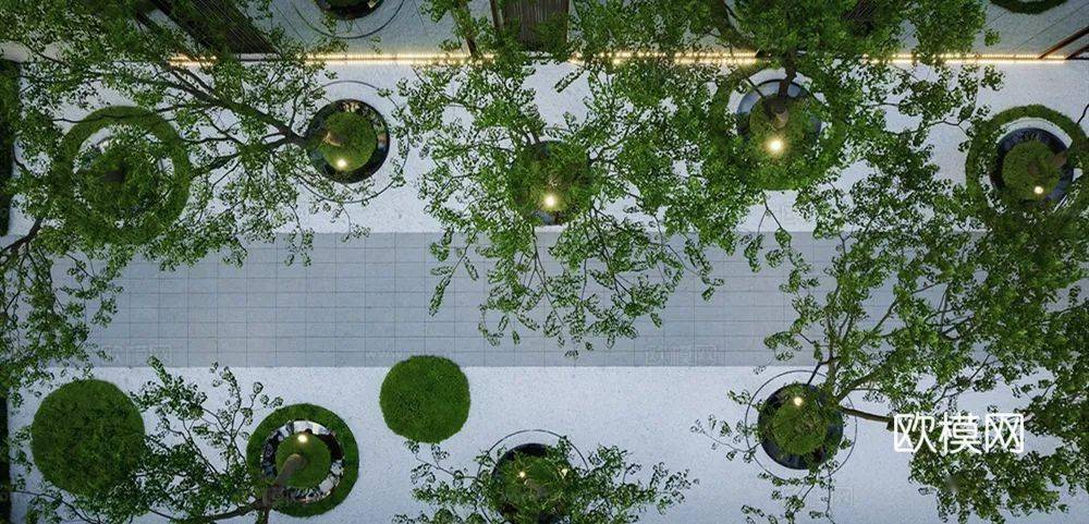 涟漪过道景观墙景观树池实景cad施工图