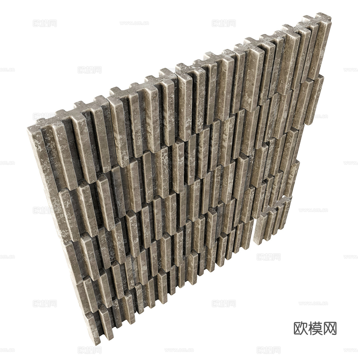 水泥砖 结构砖 瓦片3d模型