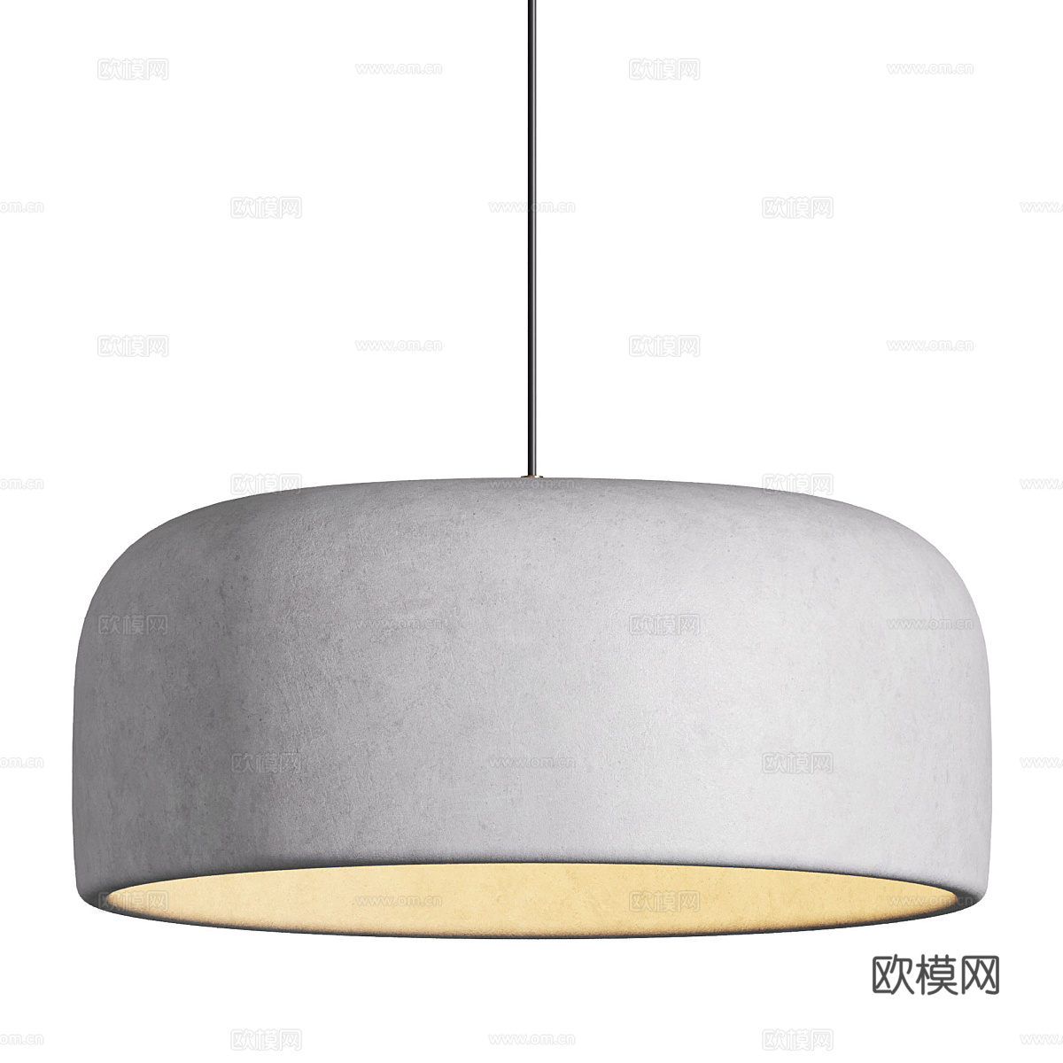 新中式侘寂 Khmara 树脂吊灯3d模型