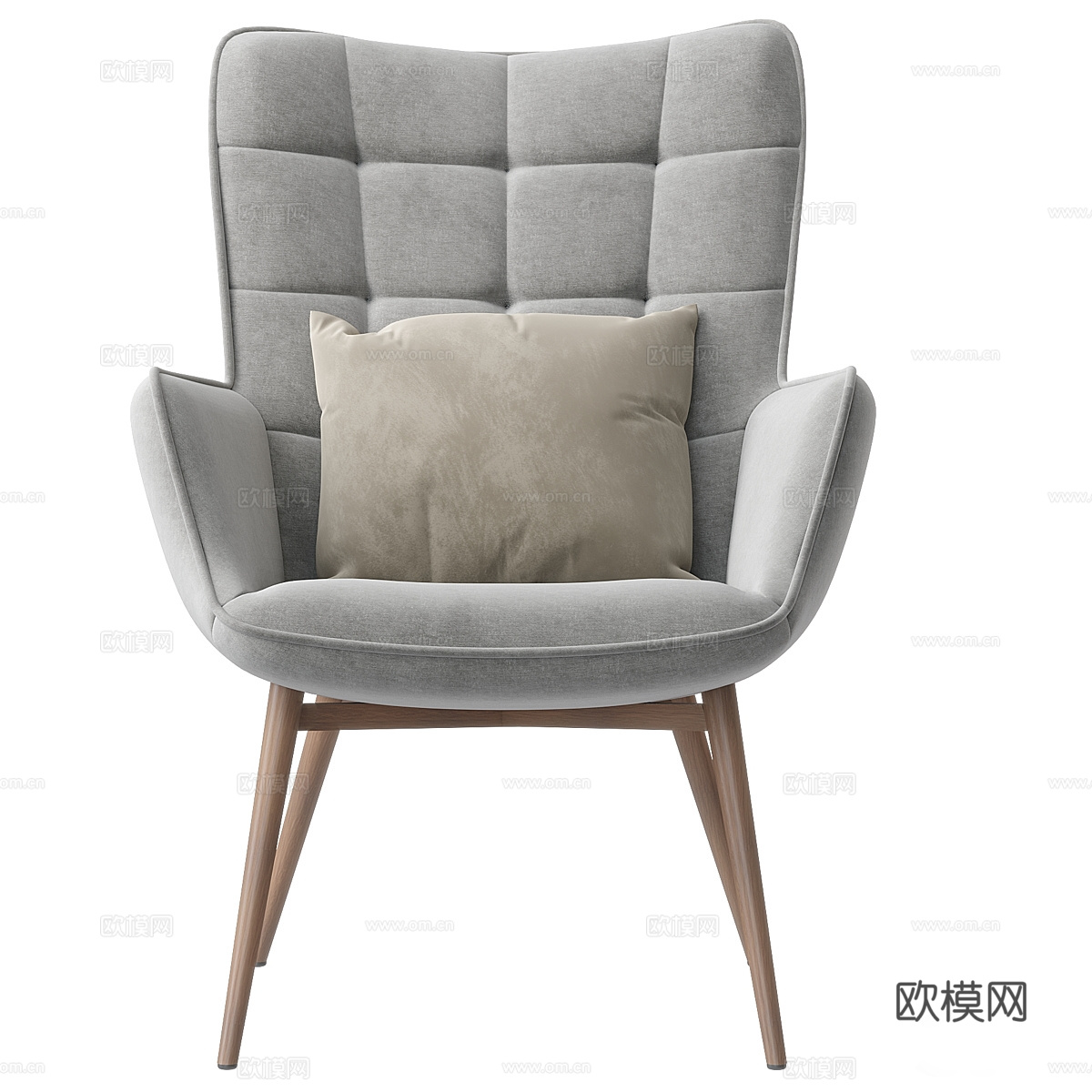 现代北欧 Aichele 扶手椅3d模型