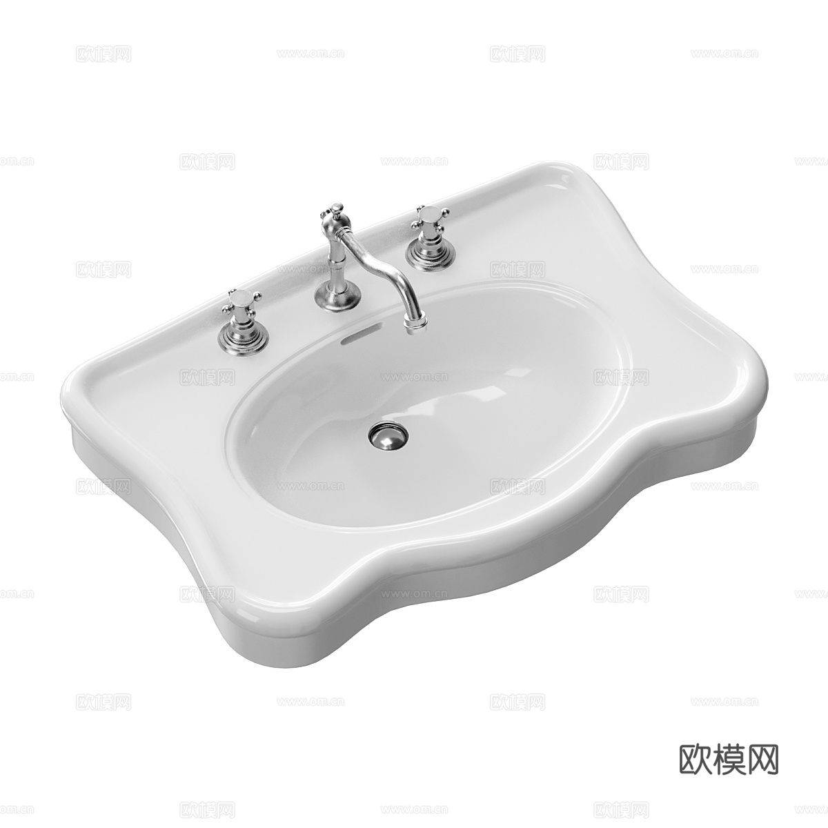 台盆 洗手盆 面盆3d模型