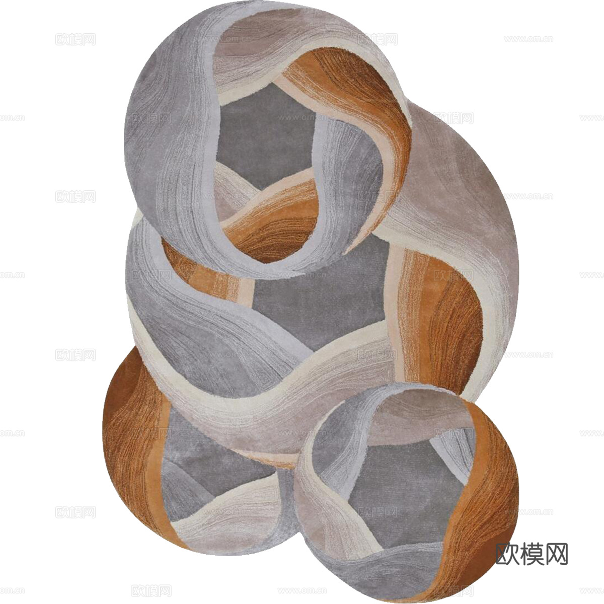 现代风异形地毯 艺术地毯