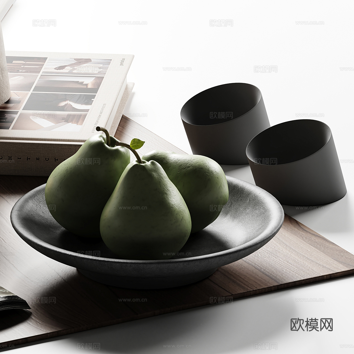 现代意式饰品摆件组合3d模型