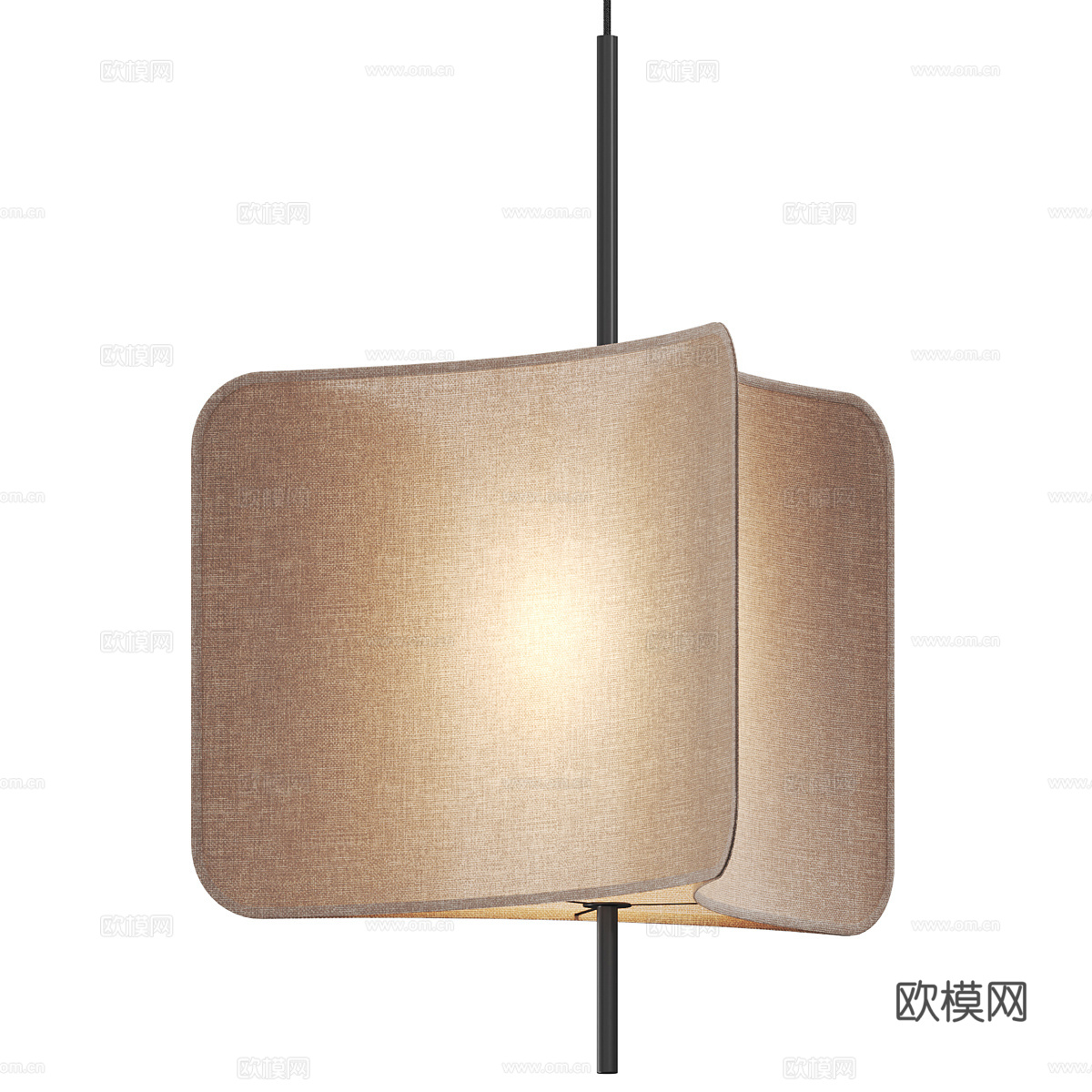 新中式装饰小吊灯3d模型