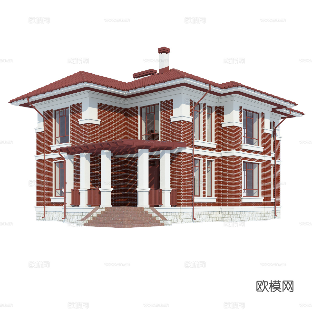别墅外观3d模型