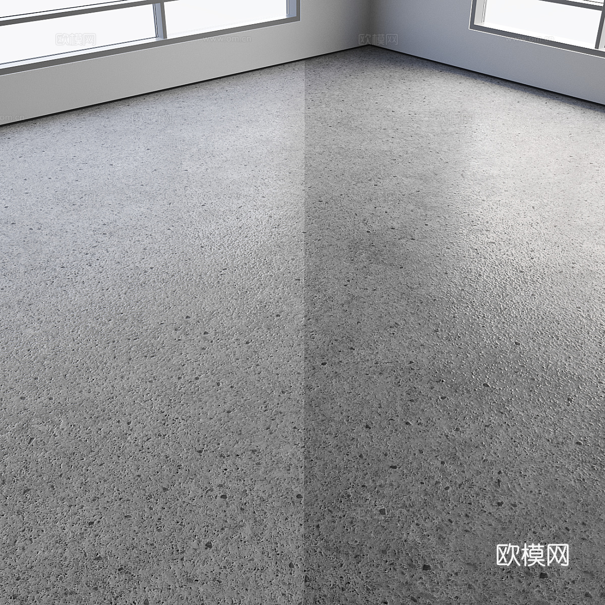 自流平混凝土地面3d模型