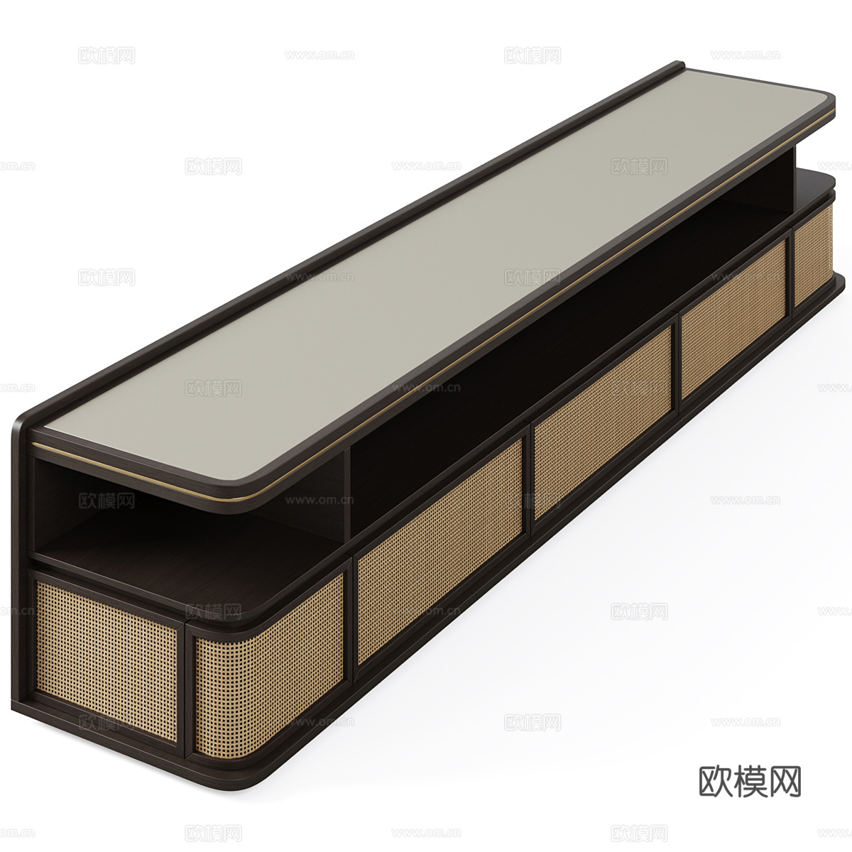 新中式侘寂 Navala 电视柜3d模型