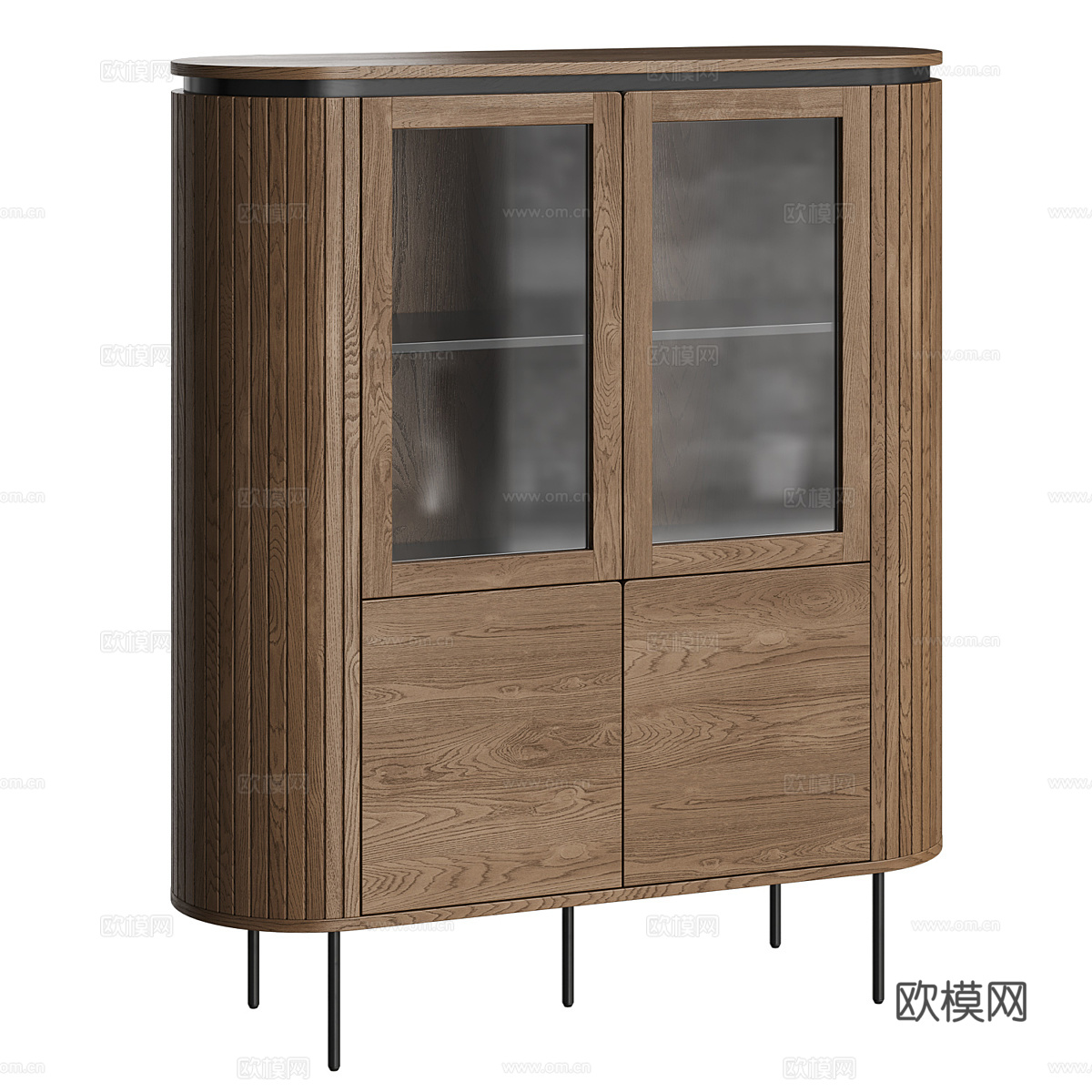 新中式轻奢餐边柜3d模型
