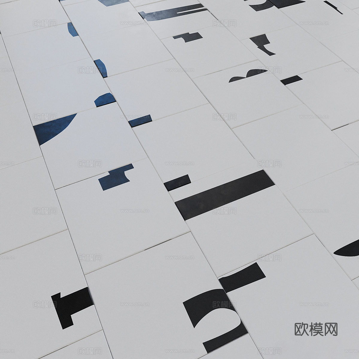 瓷砖 花砖 仿古砖3d模型