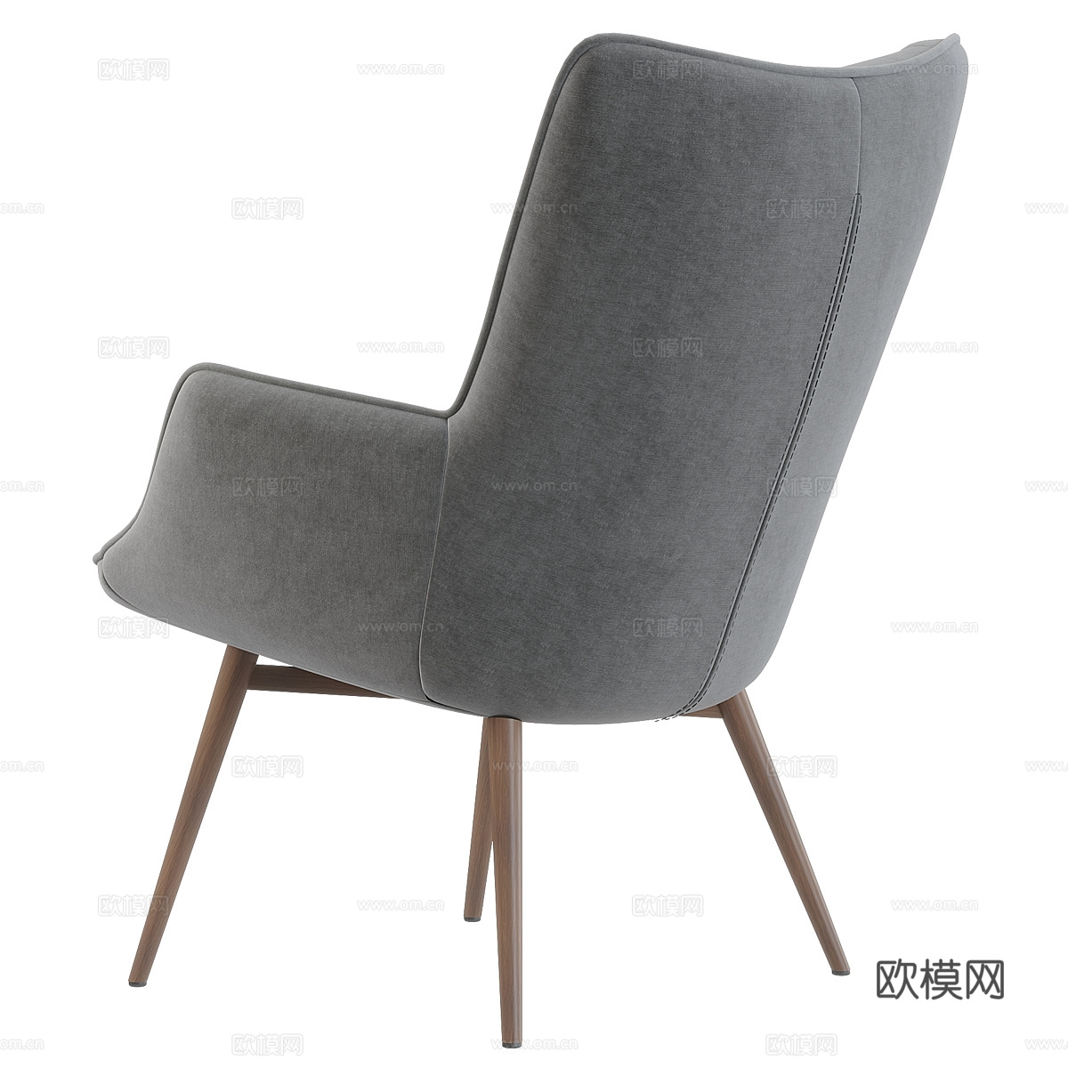 现代北欧 Aichele 扶手椅3d模型