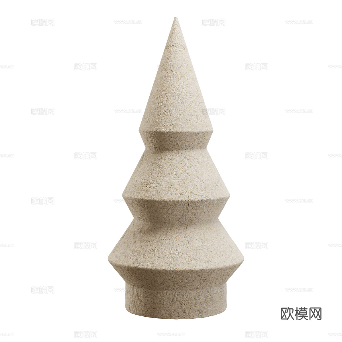 新中式侘寂雕塑摆件3d模型