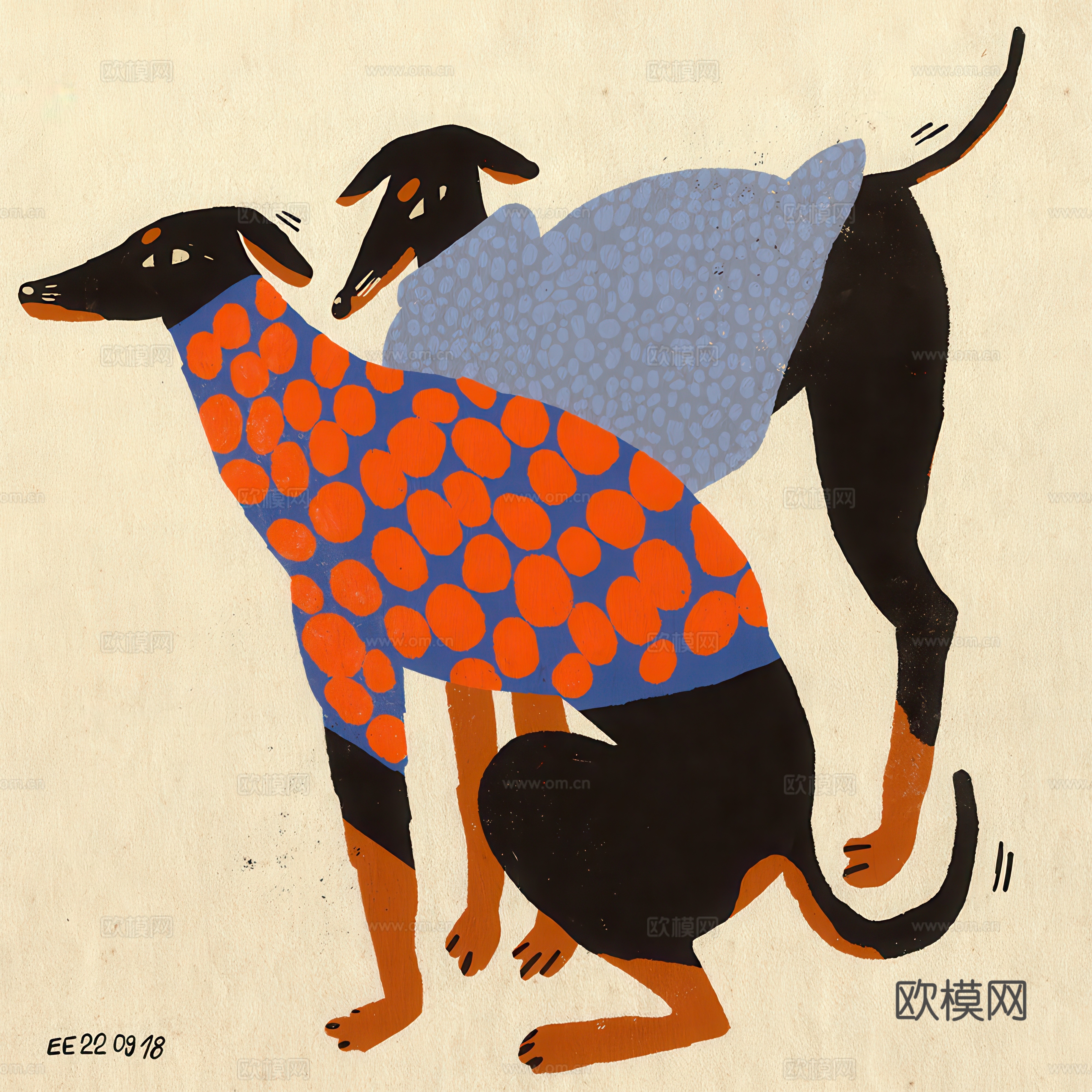 儿童插画艺术画装饰画下载