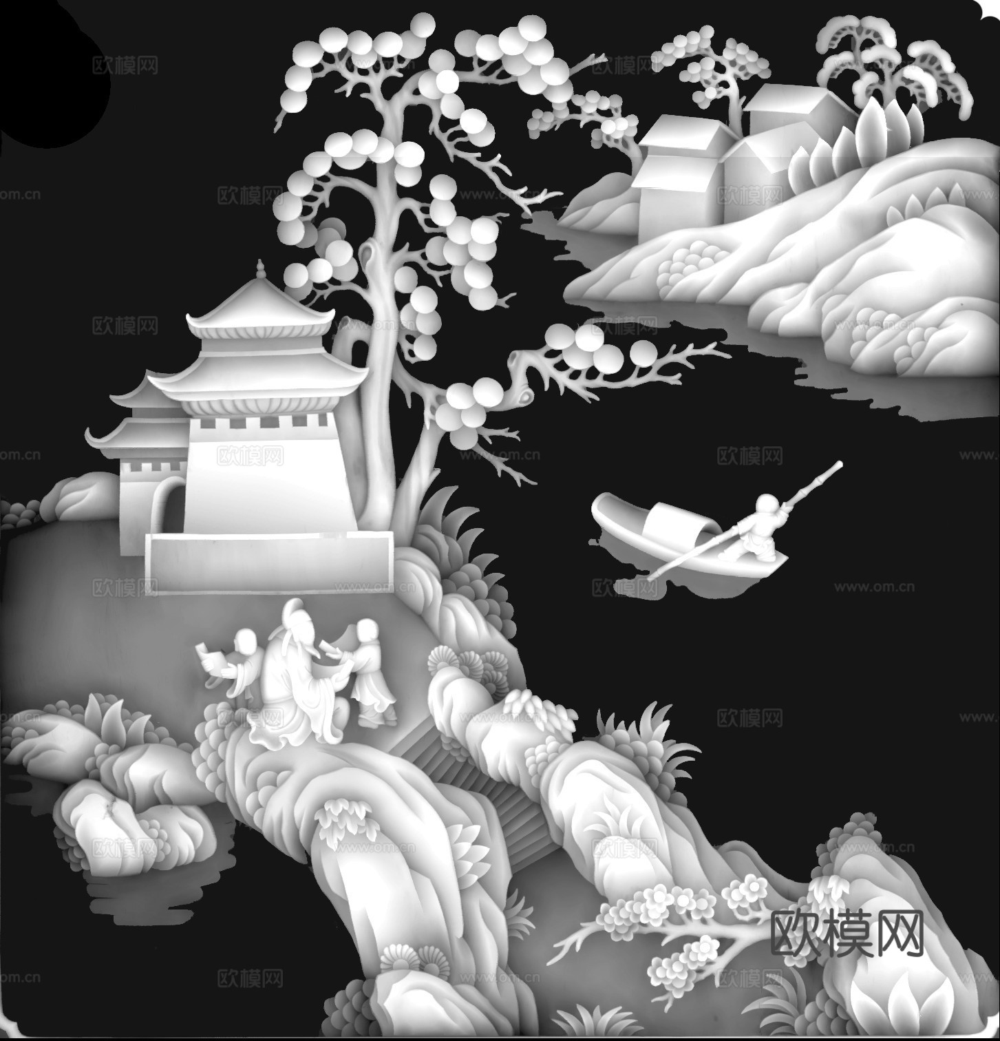 浮雕 灰白浮雕 凹凸浮雕