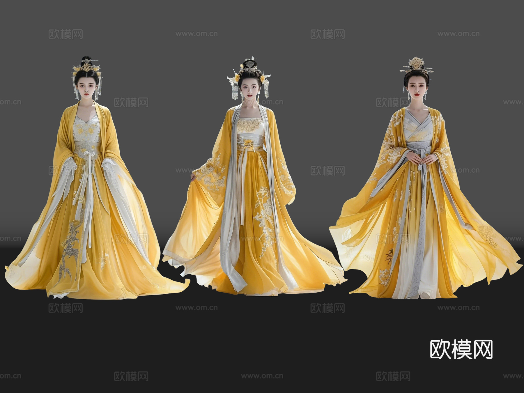 女人 2D古装人物 汉服美女 古装美女 古典美人 古风美女su模型