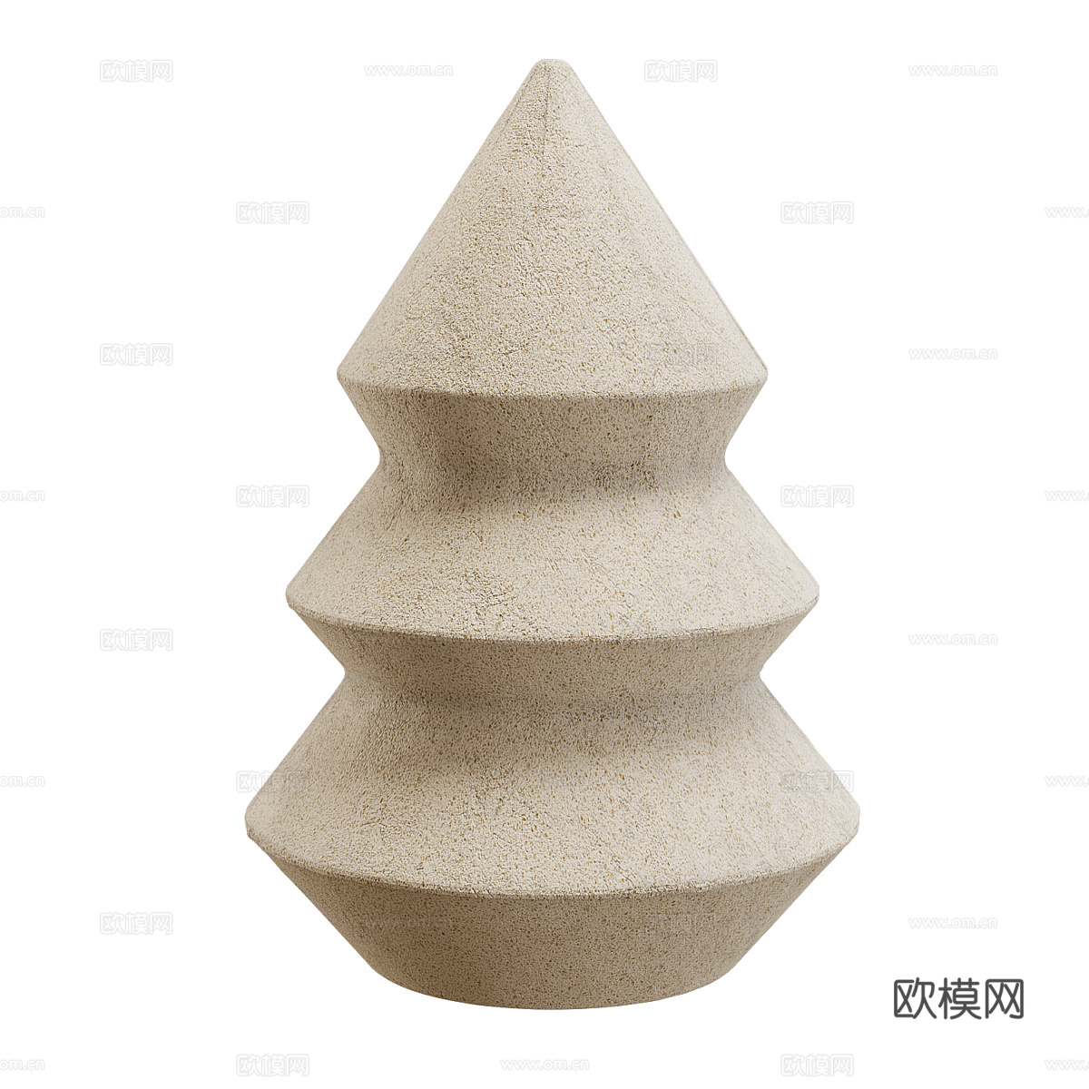 新中式侘寂雕塑摆件3d模型