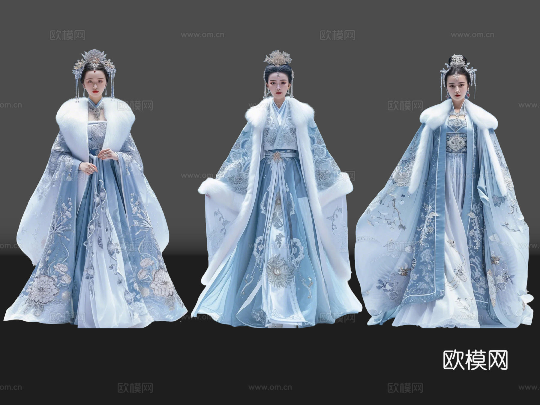 女人 2D古装人物 汉服美女 古装美女 古典美人 古风美女su模型