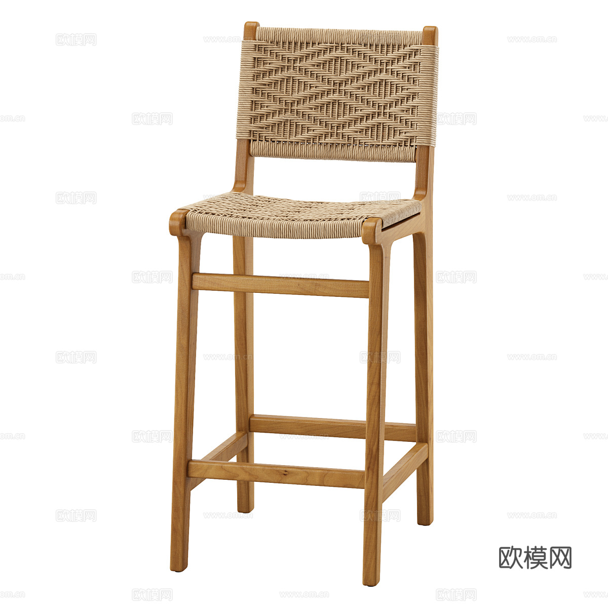 北欧简约吧凳  吧椅 简约吧凳 酒吧吧凳3d模型